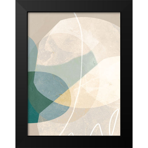 Formations of Blue III Black Modern Wood Framed Art Print by Hogan, Aoibhne