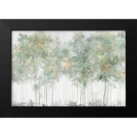 Green Wonderland  Black Modern Wood Framed Art Print by Ian C