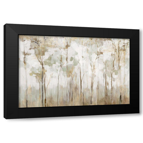 Woodland Forest Lookout  Black Modern Wood Framed Art Print by Ian C