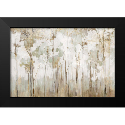 Woodland Forest Lookout  Black Modern Wood Framed Art Print by Ian C