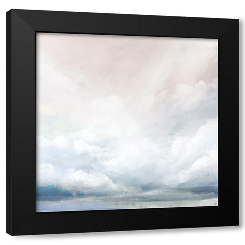 Rolling Clouds Black Modern Wood Framed Art Print by Ian C