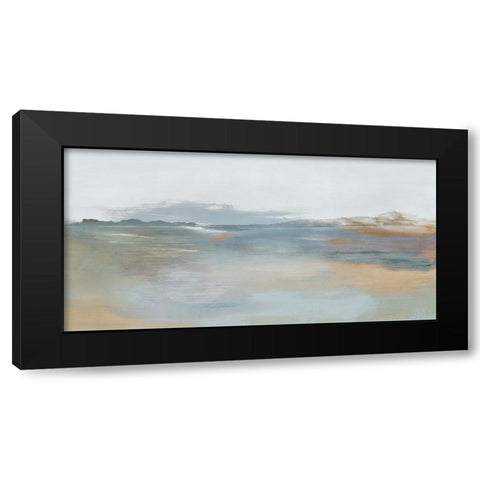Coastal Reset Black Modern Wood Framed Art Print by Ian C