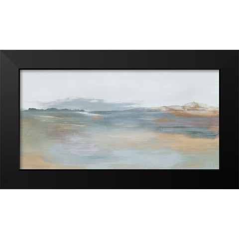 Coastal Reset Black Modern Wood Framed Art Print by Ian C