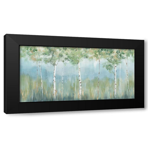 Peaceful Oasis Black Modern Wood Framed Art Print by Ian C