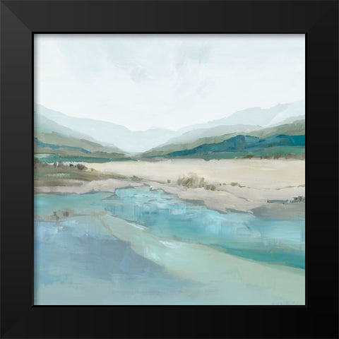 Misty Mornings Black Modern Wood Framed Art Print by Ian C