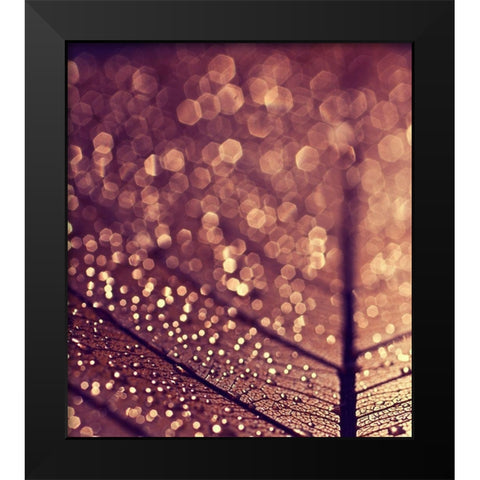 Gold Black Modern Wood Framed Art Print by Beddoes, Ingrid