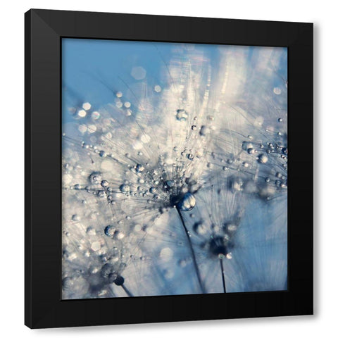 Summer Blue Black Modern Wood Framed Art Print by Beddoes, Ingrid