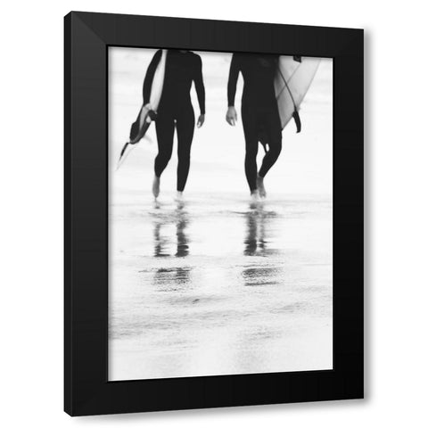 Surf I Black Modern Wood Framed Art Print with Double Matting by Beddoes, Ingrid