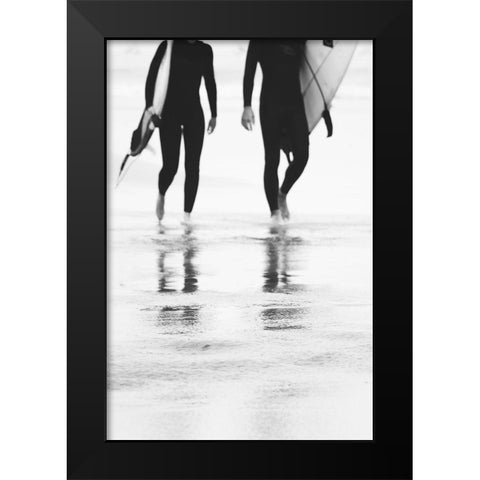 Surf I Black Modern Wood Framed Art Print by Beddoes, Ingrid