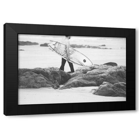 Surf II  Black Modern Wood Framed Art Print by Beddoes, Ingrid
