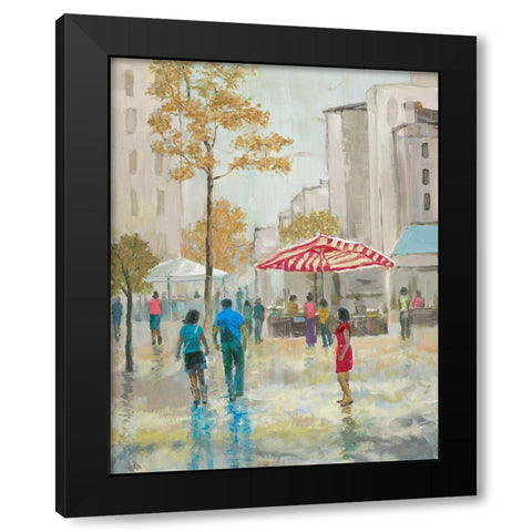 Small town girl Black Modern Wood Framed Art Print by Joy, Julie