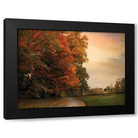 Turning Black Modern Wood Framed Art Print by Jenney, Jessica