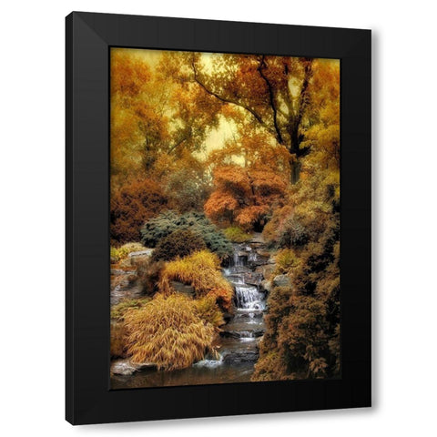 Japanese Rock Garden Black Modern Wood Framed Art Print with Double Matting by Jenney, Jessica