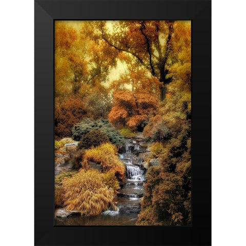 Japanese Rock Garden Black Modern Wood Framed Art Print by Jenney, Jessica