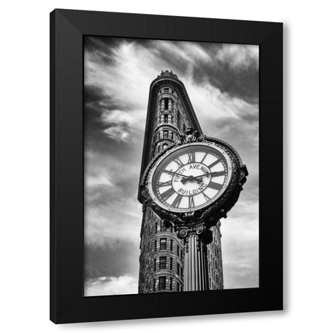 Telltale Time Black Modern Wood Framed Art Print with Double Matting by Jenney, Jessica