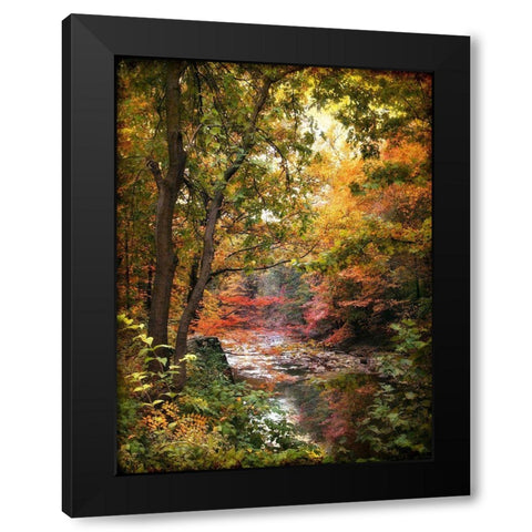 Stream of Consciousness Black Modern Wood Framed Art Print with Double Matting by Jenney, Jessica