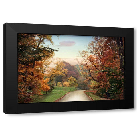 Country Road Black Modern Wood Framed Art Print with Double Matting by Jenney, Jessica