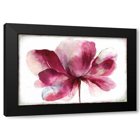 Lilya Red Black Modern Wood Framed Art Print with Double Matting by Jensen, Asia