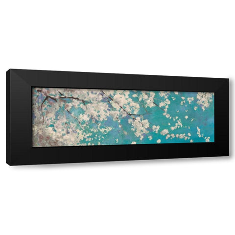 Osaka Blue II Black Modern Wood Framed Art Print with Double Matting by Jensen, Asia