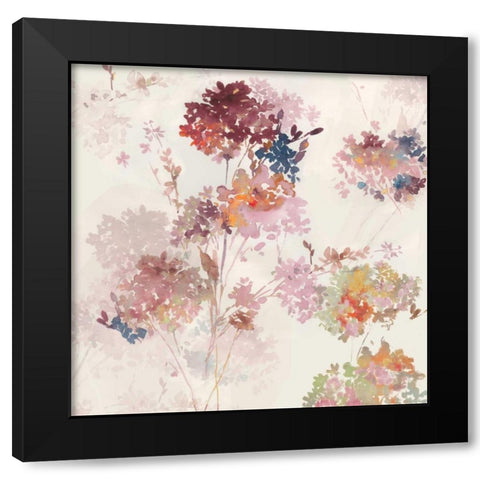 Sweet Hydrangea III Black Modern Wood Framed Art Print with Double Matting by Jensen, Asia