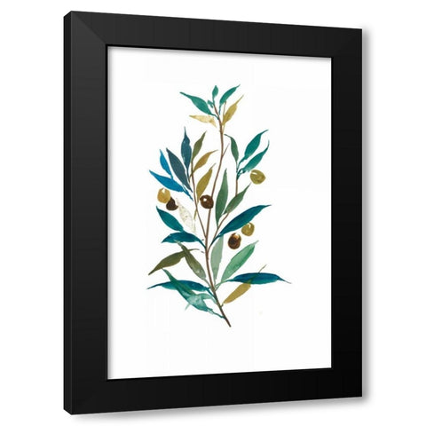 Olive II Black Modern Wood Framed Art Print with Double Matting by Jensen, Asia