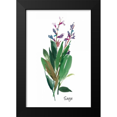 Sage I  Black Modern Wood Framed Art Print by Jensen, Asia