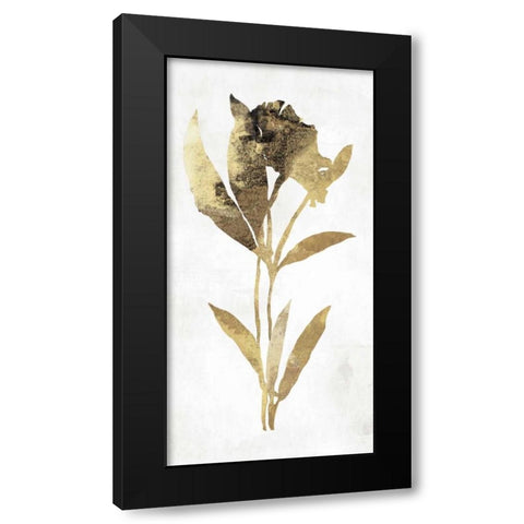 Gold Botanical III Black Modern Wood Framed Art Print with Double Matting by Jensen, Asia