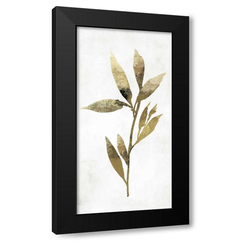 Gold Botanical IV Black Modern Wood Framed Art Print by Jensen, Asia