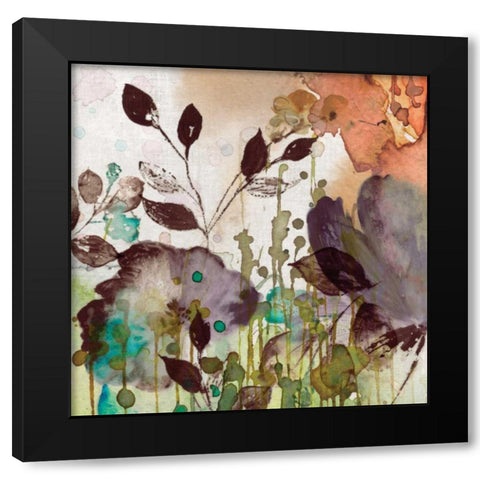 Autumn Song I Black Modern Wood Framed Art Print with Double Matting by Jensen, Asia