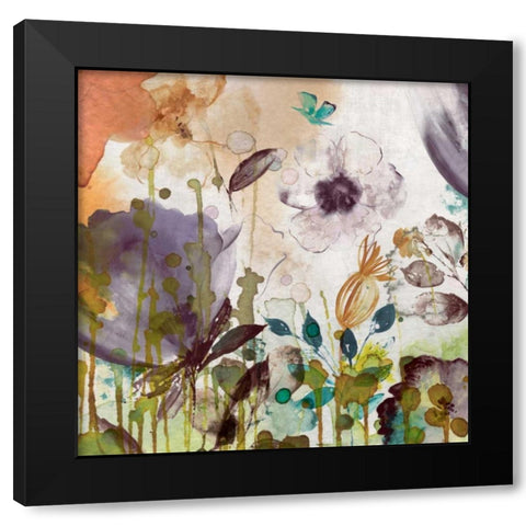 Autumn Song II Black Modern Wood Framed Art Print with Double Matting by Jensen, Asia
