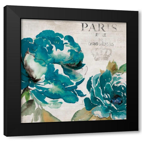 Caroline I Black Modern Wood Framed Art Print with Double Matting by Jensen, Asia