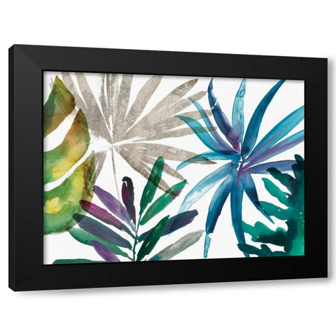 Tropic Sway II Black Modern Wood Framed Art Print with Double Matting by Jensen, Asia