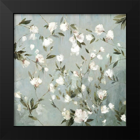 Magnolias I Black Modern Wood Framed Art Print by Jensen, Asia