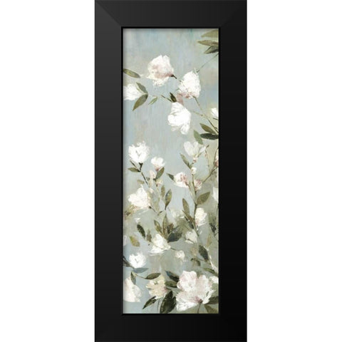 Magnolias II Black Modern Wood Framed Art Print by Jensen, Asia