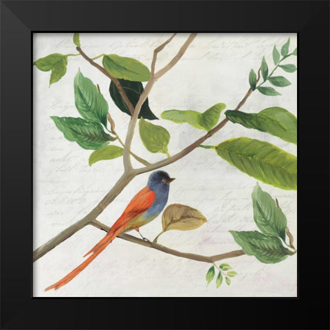Singing Bird II Black Modern Wood Framed Art Print by Jensen, Asia