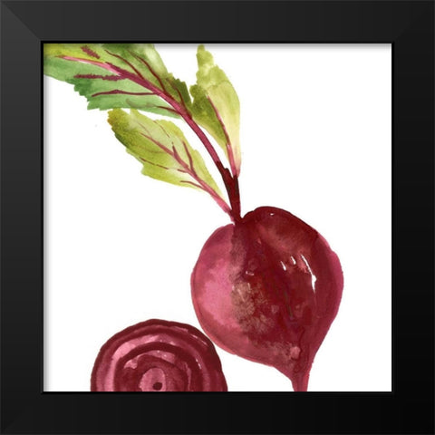 Beet Black Modern Wood Framed Art Print by Jensen, Asia