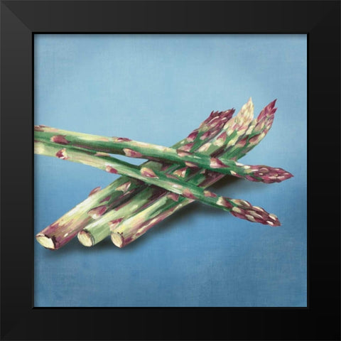 Asparagus Black Modern Wood Framed Art Print by Jensen, Asia