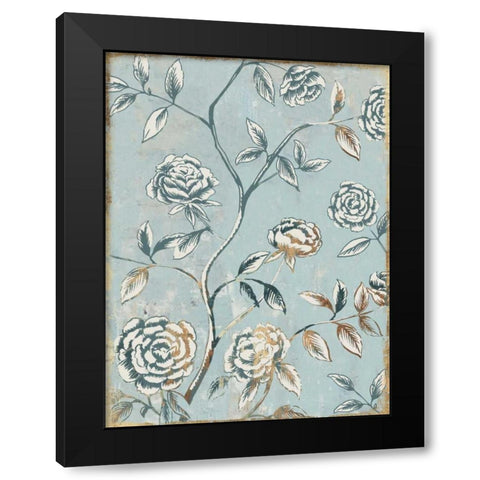 Pale Damask I Black Modern Wood Framed Art Print by Jensen, Asia