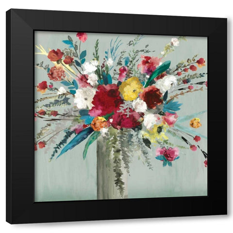 Wild Flowers I Black Modern Wood Framed Art Print by Jensen, Asia