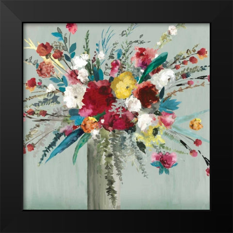 Wild Flowers I Black Modern Wood Framed Art Print by Jensen, Asia