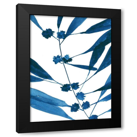Sapphire Stems VII Black Modern Wood Framed Art Print by Jensen, Asia
