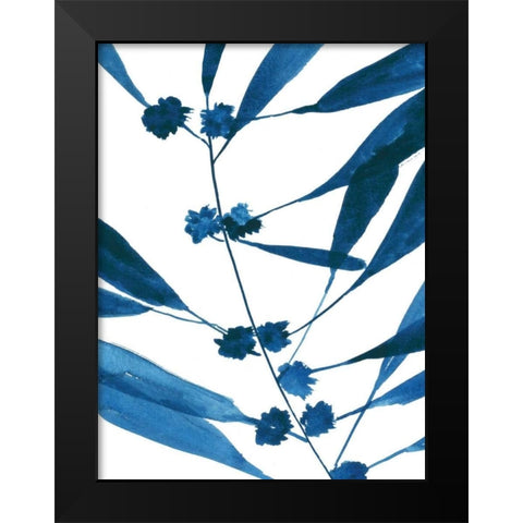 Sapphire Stems VII Black Modern Wood Framed Art Print by Jensen, Asia