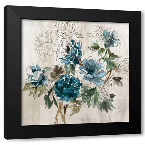 Japanese Garden I  Black Modern Wood Framed Art Print by Jensen, Asia