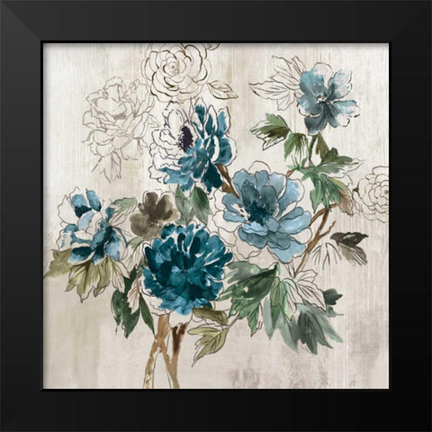 Japanese Garden I  Black Modern Wood Framed Art Print by Jensen, Asia