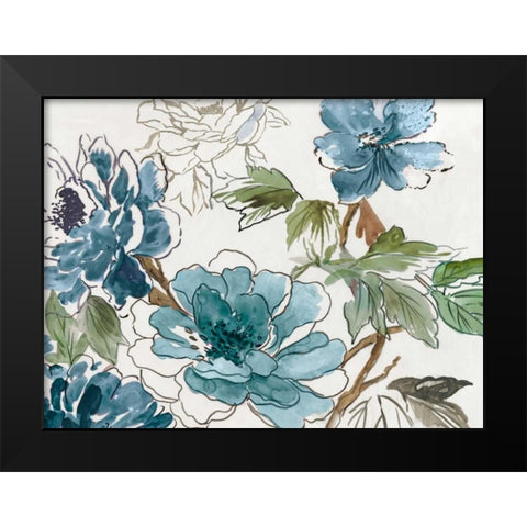 Japanese Garden II Black Modern Wood Framed Art Print by Jensen, Asia