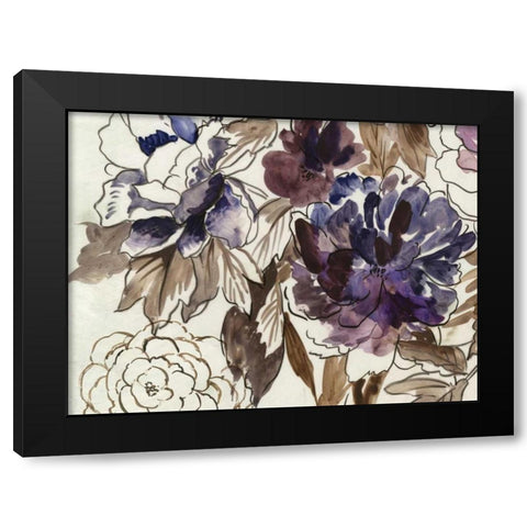 Japanese Garden III Plum Version Black Modern Wood Framed Art Print by Jensen, Asia