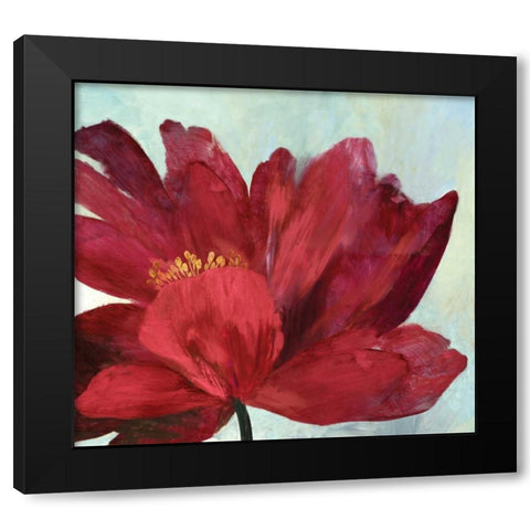 Passionate Flower Black Modern Wood Framed Art Print by Jensen, Asia