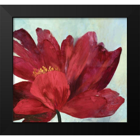 Passionate Flower Black Modern Wood Framed Art Print by Jensen, Asia