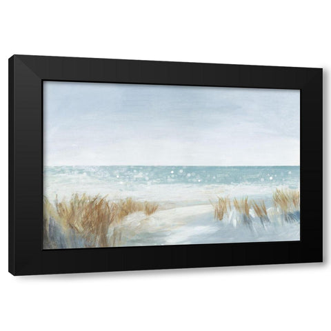 Soft Beach Black Modern Wood Framed Art Print by Jensen, Asia