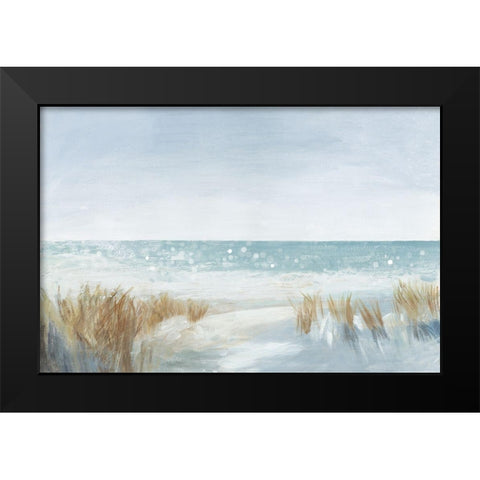 Soft Beach Black Modern Wood Framed Art Print by Jensen, Asia